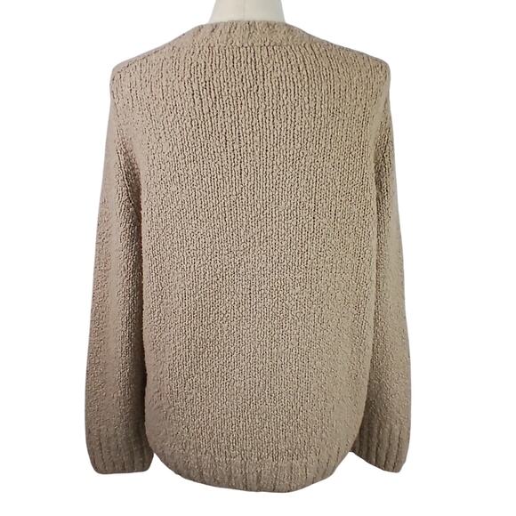 Vince Women's SZ L Saddle Sleeve Pullover Italian Wool Color: Soil $425 - Picture 8 of 10